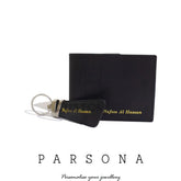 Black Customize Wallet with Keychain